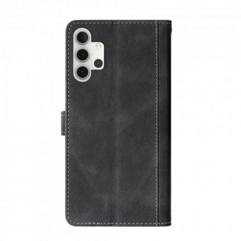 Κάλυμμα Samsung Galaxy A32 Faux Leather Bicolor Stylish