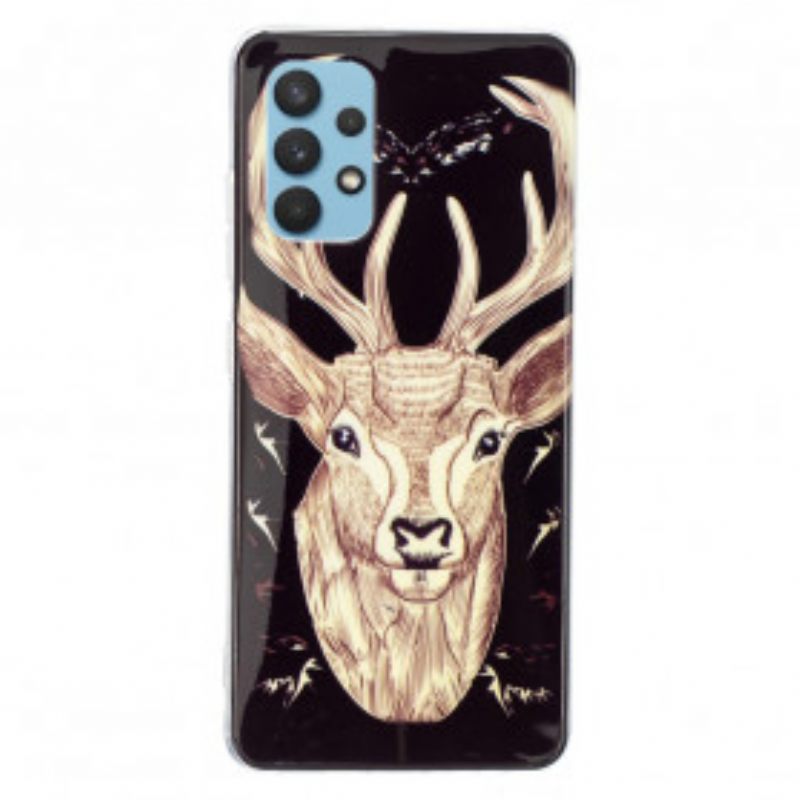 θηκη κινητου Samsung Galaxy A32 Fluorescent Majestic Deer