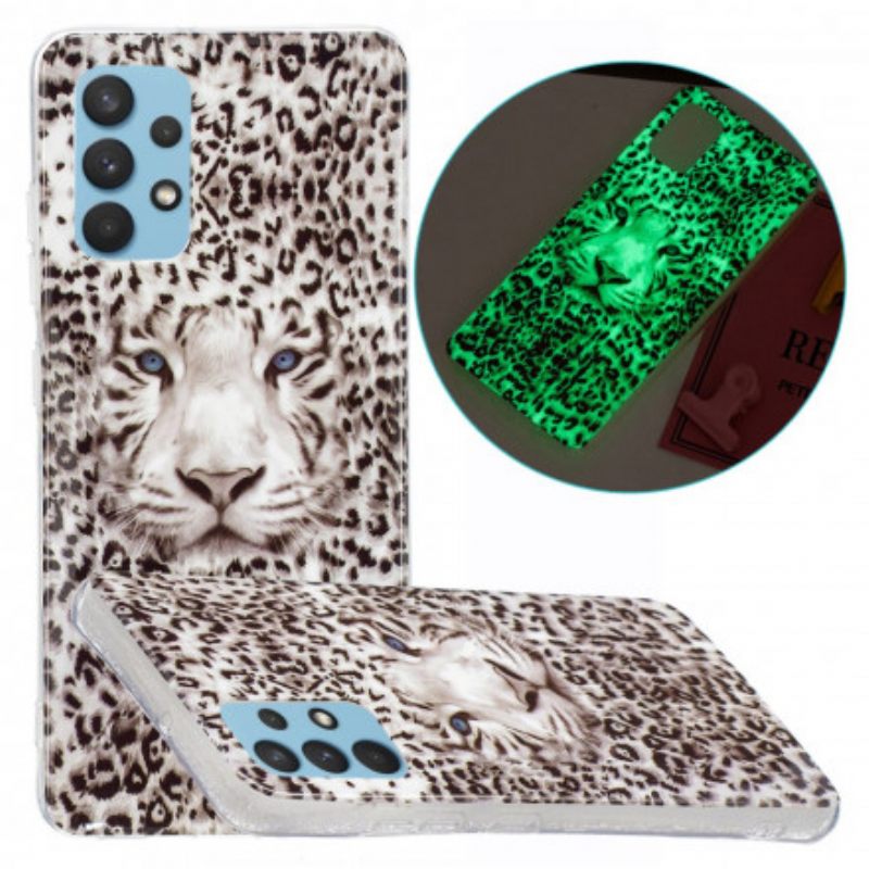 θηκη κινητου Samsung Galaxy A32 Leopard Fluorescent