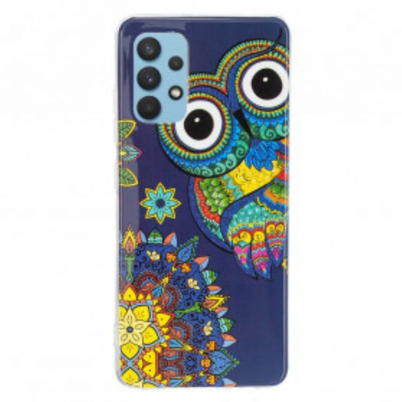 Θήκη Samsung Galaxy A32 Fluorescent Owl Mandala