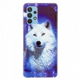 Θήκη Samsung Galaxy A32 Σειρά Fluorescent Wolf