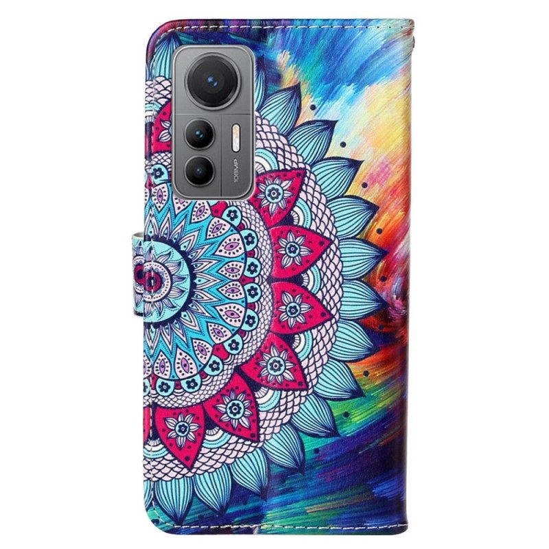 Κάλυμμα Xiaomi 12 Lite με κορδονι Πολύχρωμο Strappy Mandala