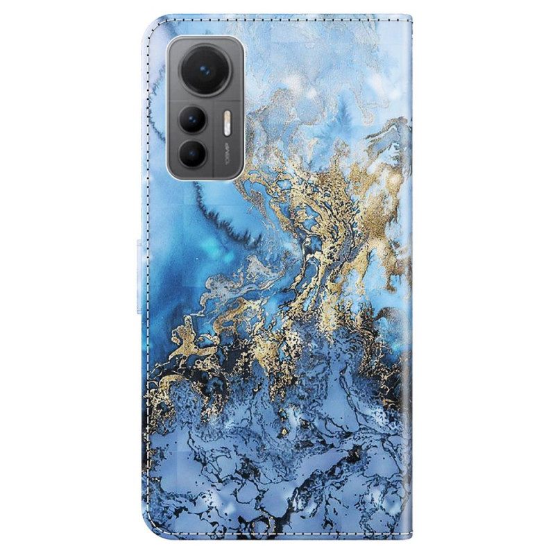 Κάλυμμα Xiaomi 12 Lite με κορδονι Strappy Marble Style