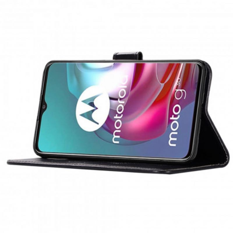 δερματινη θηκη Moto G30 / G10 Ονειρική Κουκουβάγια