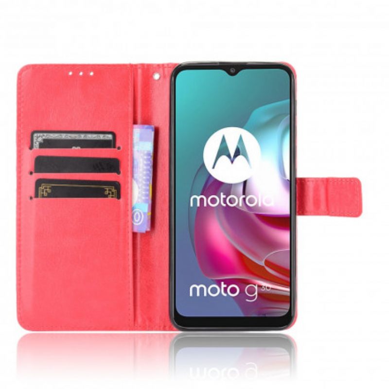 Κάλυμμα Moto G30 / G10 Λαμπερό Ψεύτικο Δέρμα