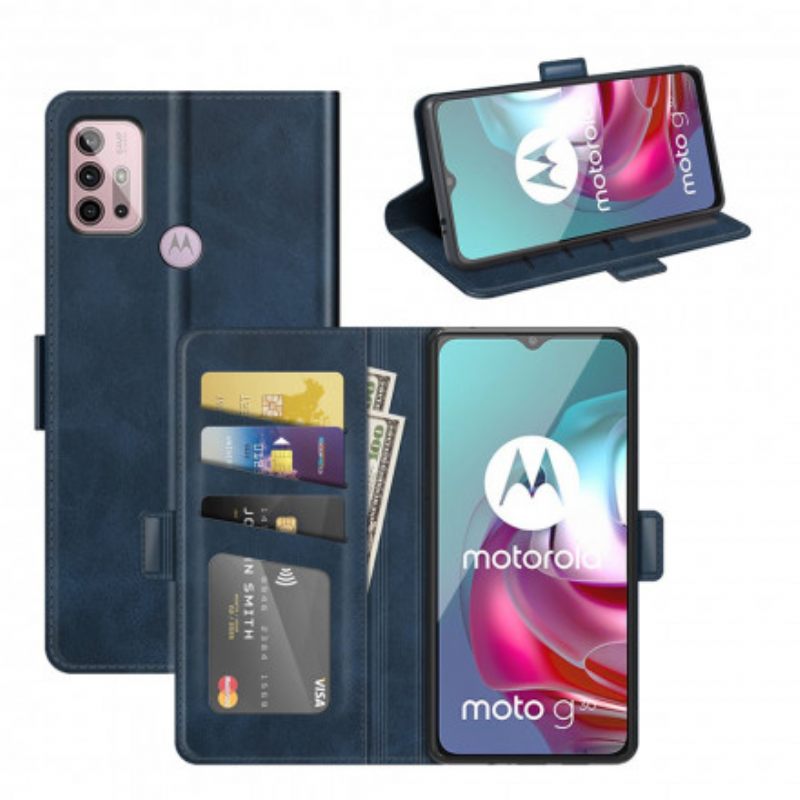 Κάλυμμα Moto G30 / G10 Θήκη Flip Διπλό Πτερύγιο