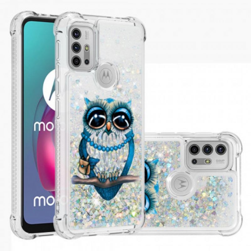 θηκη κινητου Moto G30 / G10 Miss Owl Sequins