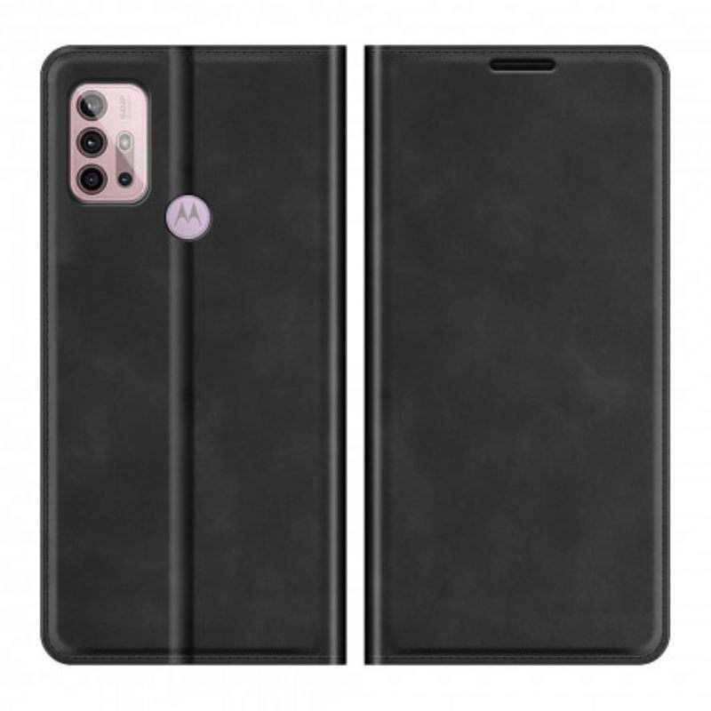 θηκη κινητου Moto G30 / G10 Θήκη Flip Εφέ Silk Soft Leather