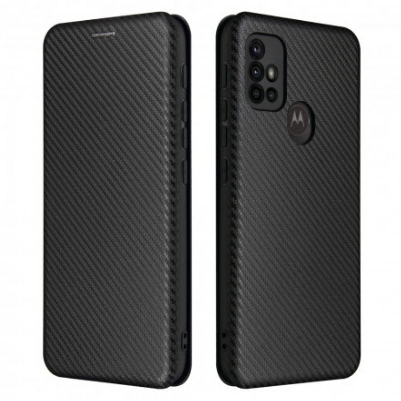 θηκη κινητου Moto G30 / G10 Θήκη Flip Έγχρωμη Σιλικόνη Άνθρακα