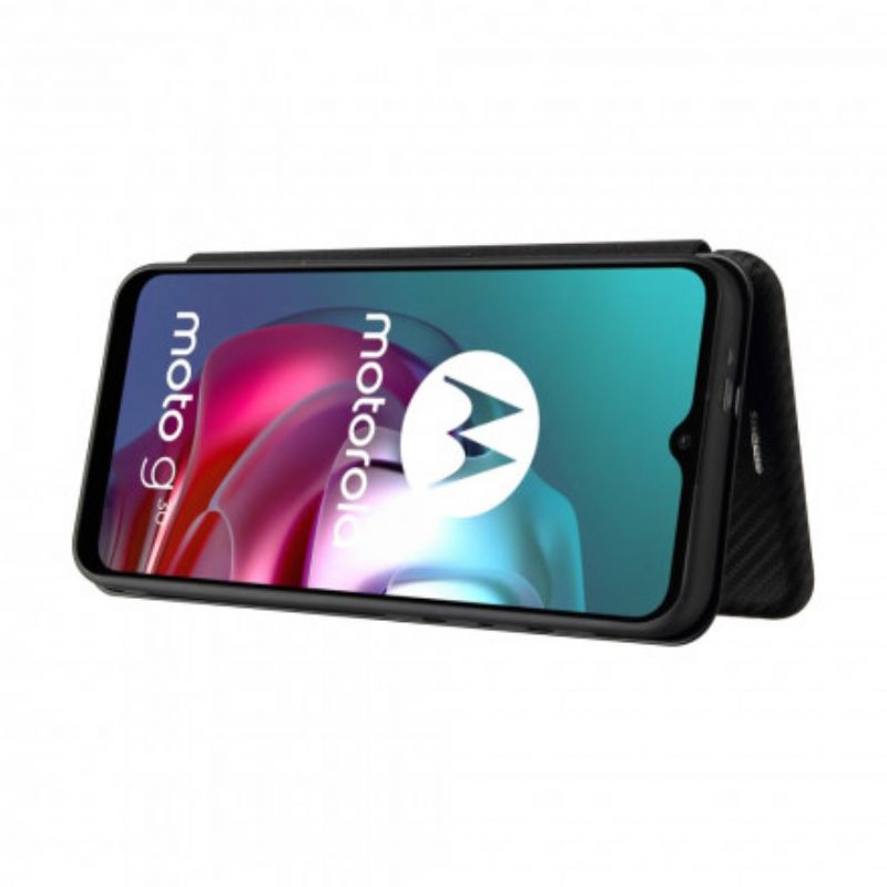 θηκη κινητου Moto G30 / G10 Θήκη Flip Έγχρωμη Σιλικόνη Άνθρακα