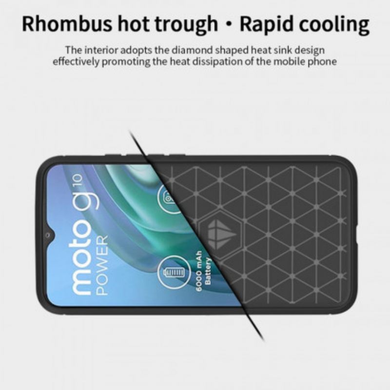 Θήκη Moto G30 / G10 Mofi Brushed Carbon Fiber