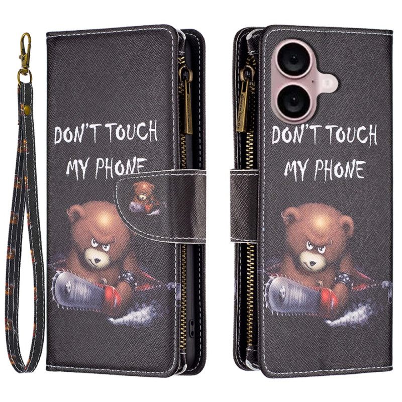 Δερματινη Θηκη iPhone 16 Bear Wallet