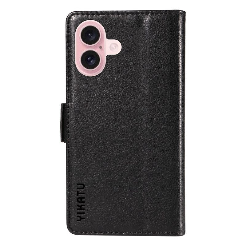 Δερματινη Θηκη iPhone 16 Yikatu Vintage Faux Leather