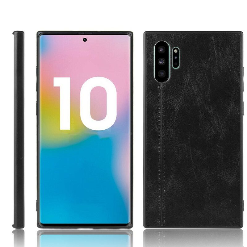 θηκη κινητου Samsung Galaxy Note 10 Plus Στυλ Δερμάτινη Ραφή