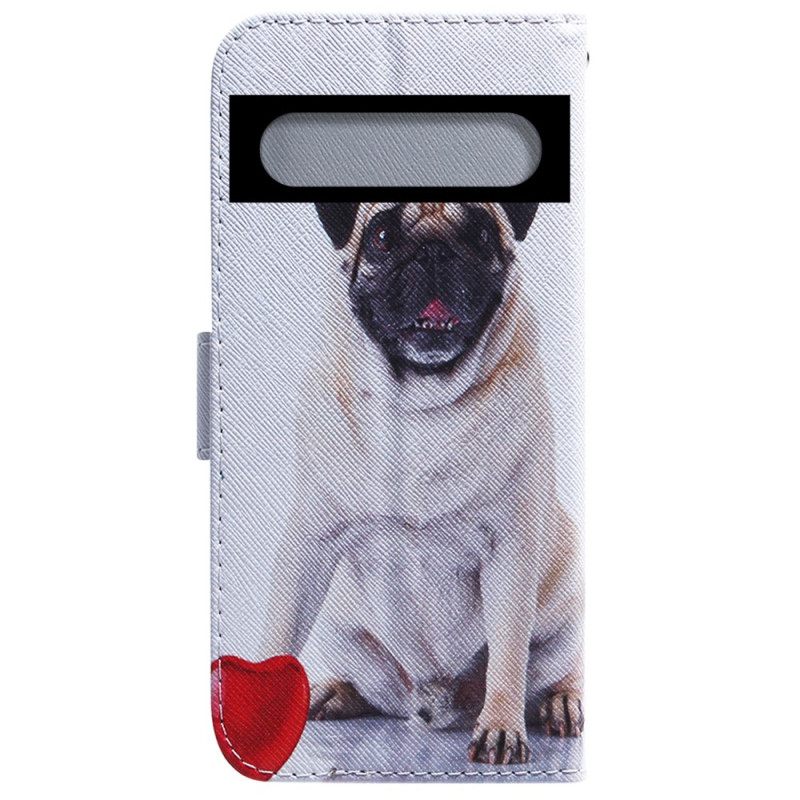 δερματινη θηκη Google Pixel 7 Pug Dog