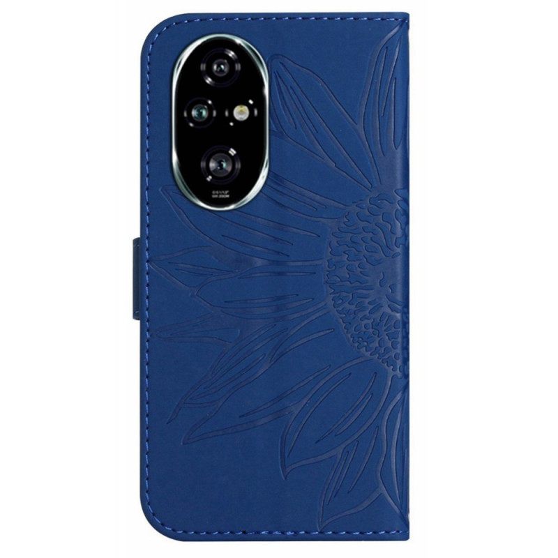 Θηκη Κινητου Honor 200 Pro Θήκες Κινητών Sunflower Print Με Λουράκι