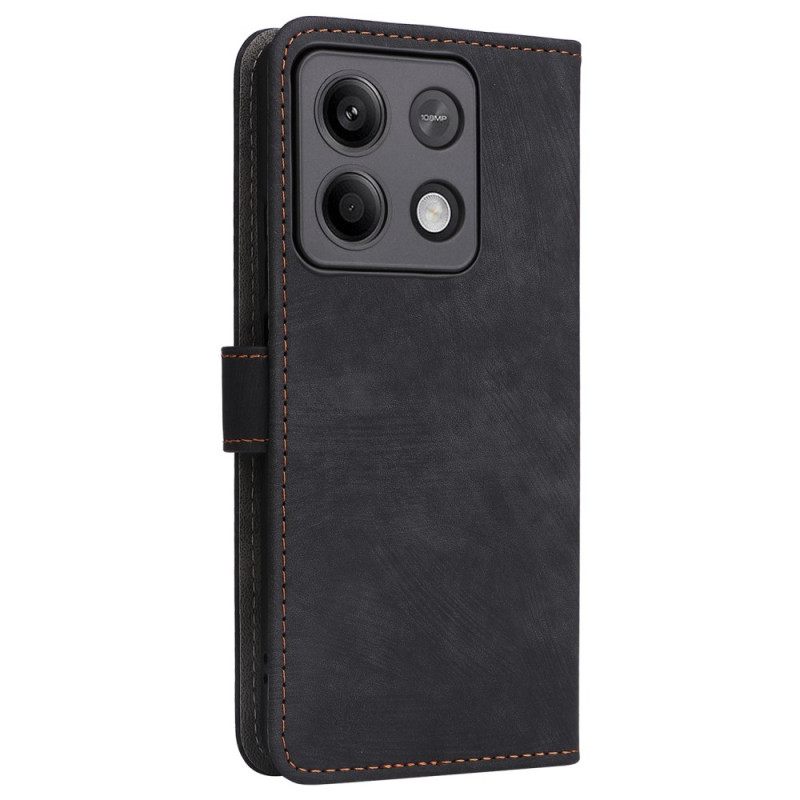 Δερματινη Θηκη Xiaomi Redmi Note 13 5g Με Rfid Blocking Και Lanyard