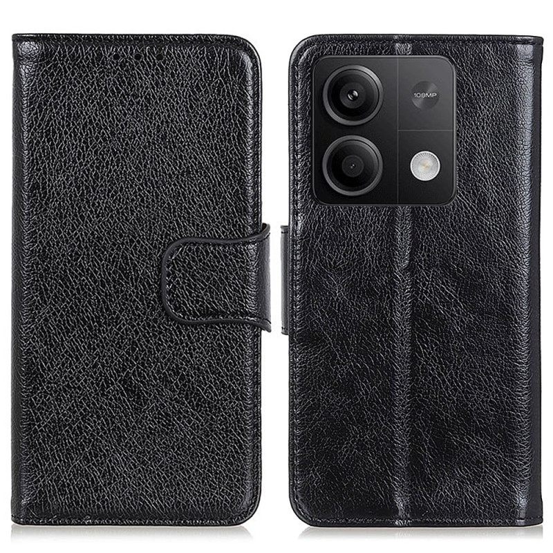 Δερματινη Θηκη Xiaomi Redmi Note 13 5g Nappa Texture Split Leather Σιλικόνης