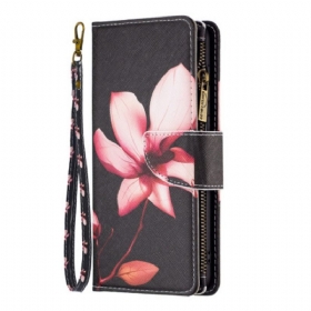 Δερματινη Θηκη Xiaomi Redmi Note 13 5g Πορτοφόλι Lotus Strap