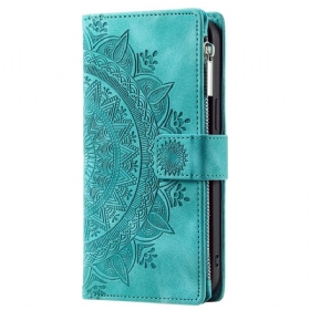 Δερματινη Θηκη Xiaomi Redmi Note 13 5g Πορτοφόλι Mandala Leather Effect With Strap