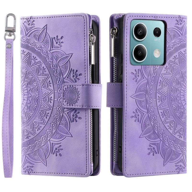 Δερματινη Θηκη Xiaomi Redmi Note 13 5g Πορτοφόλι Mandala Strap