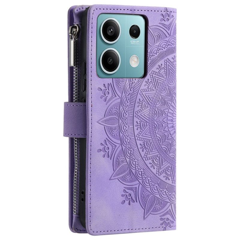 Δερματινη Θηκη Xiaomi Redmi Note 13 5g Πορτοφόλι Mandala Strap