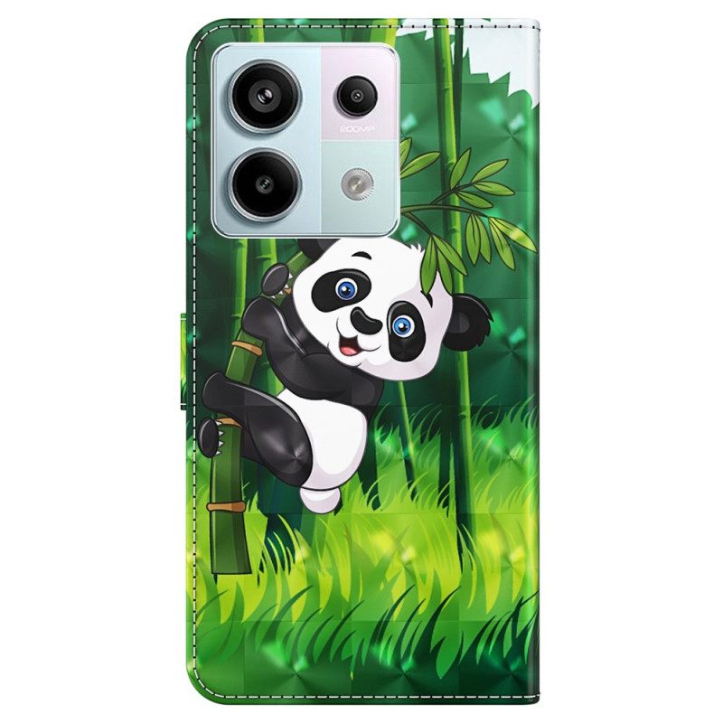 Θηκη Κινητου Xiaomi Redmi Note 13 5g Θήκες Κινητών Bamboo Panda Με Λουράκι