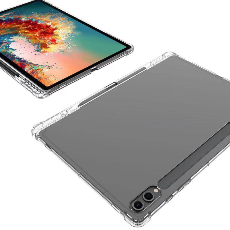 Κάλυμμα Samsung Galaxy Tab S9 Plus Διαφανές Με Ενισχυμένες Γωνίες Και Βάση Γραφίδας