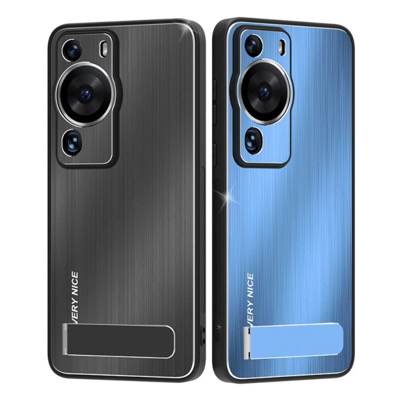 Θήκη Huawei P60 Pro Βουρτσισμένο Αλουμίνιο Με Στήριγμα