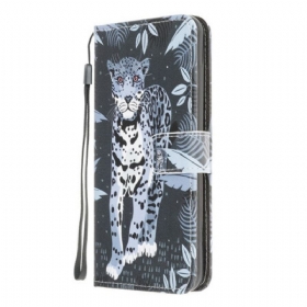 Κάλυμμα Samsung Galaxy A42 5G με κορδονι Strappy Leopard