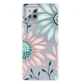 θηκη κινητου Samsung Galaxy A42 5G Διαφανές Ένα Λουλούδι