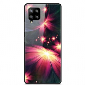 θηκη κινητου Samsung Galaxy A42 5G Fancy Flowers Tempered Glass