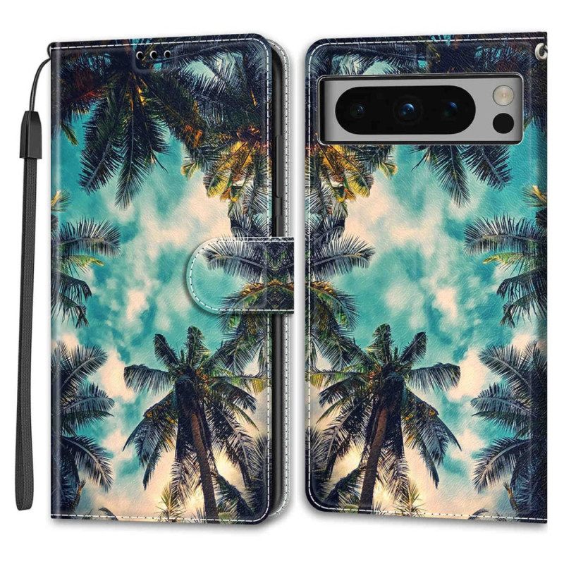 Δερματινη Θηκη Google Pixel 8 Pro Strap Palms