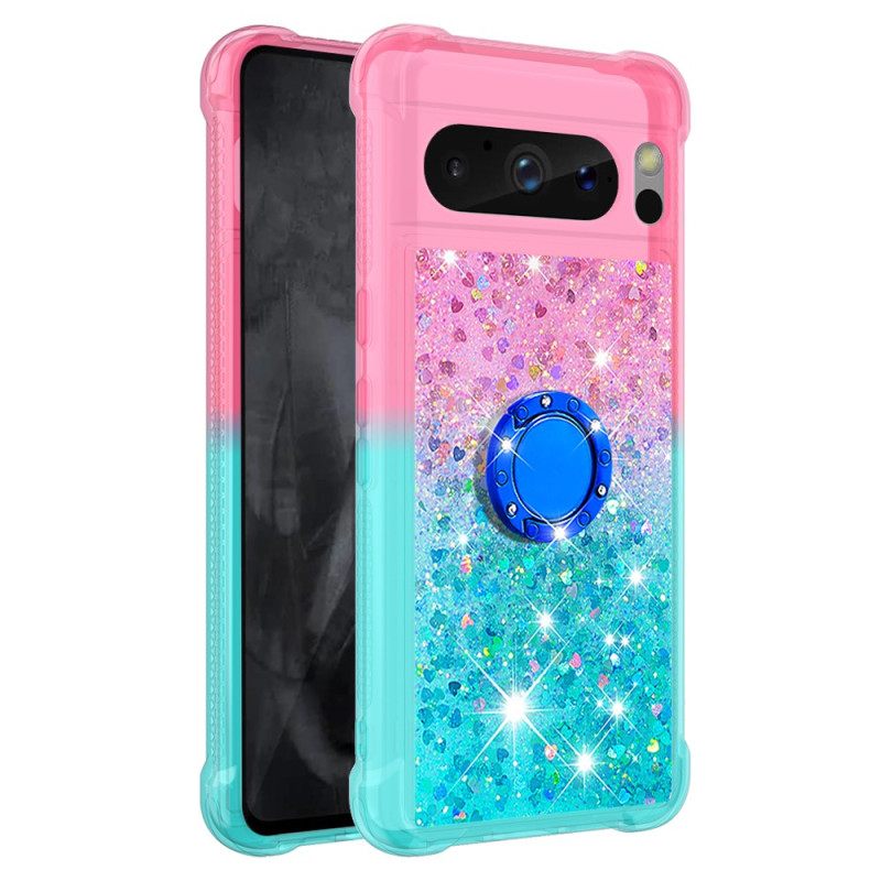 Κάλυμμα Google Pixel 8 Pro Glitter Ring-holder