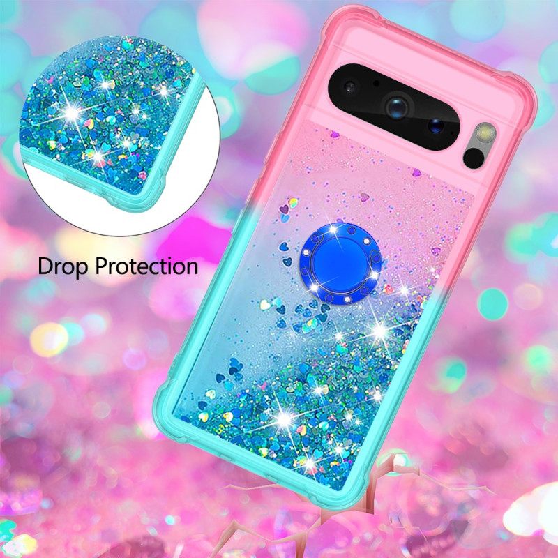 Κάλυμμα Google Pixel 8 Pro Glitter Ring-holder