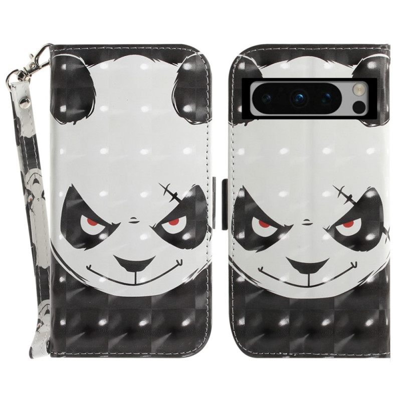 Θηκη Κινητου Google Pixel 8 Pro Angry Panda Με Λουράκι