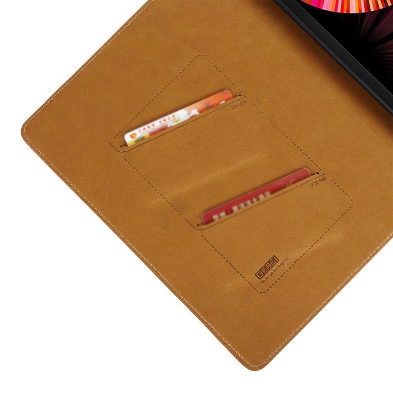 Θήκη Flip iPad Pro 11" (2020) Gebei Faux Leather Lychee