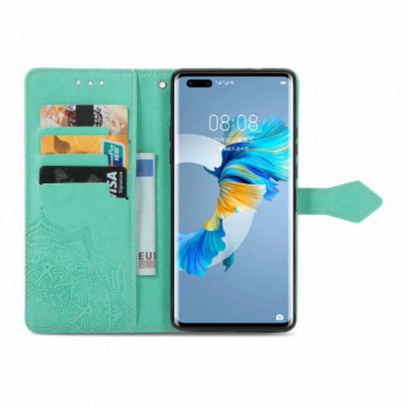 δερματινη θηκη Huawei Mate 40 Pro Μάνταλα Μεσαίωνας