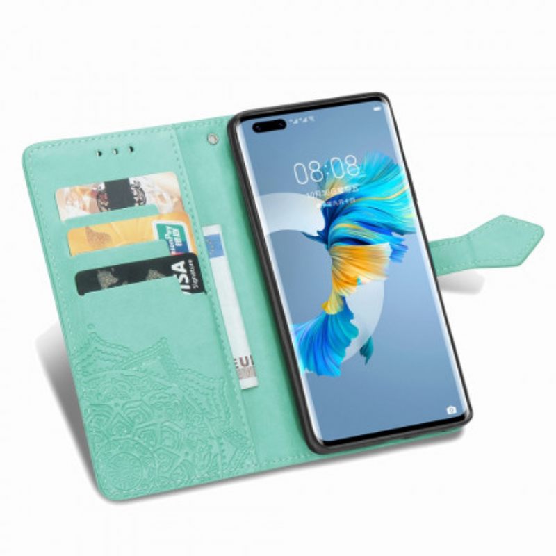 δερματινη θηκη Huawei Mate 40 Pro Μάνταλα Μεσαίωνας