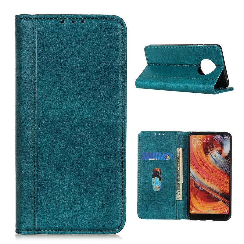 Κάλυμμα Huawei Mate 40 Pro Premium Split Leather Litchi