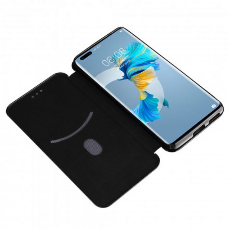 θηκη κινητου Huawei Mate 40 Pro Θήκη Flip Ινα Άνθρακα