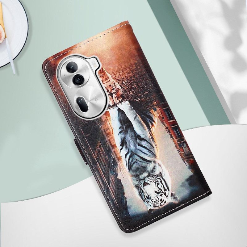 Δερματινη Θηκη Oppo Reno 11 Pro 5g Dream Of Kitten With Strap