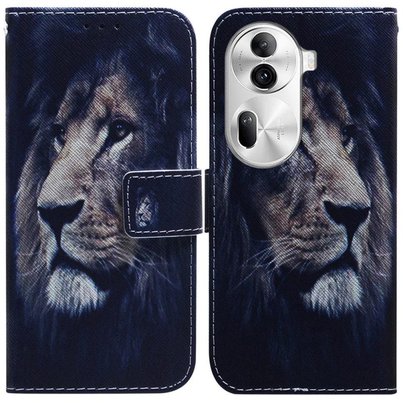 Δερματινη Θηκη Oppo Reno 11 Pro 5g Dreaming Lion Lion