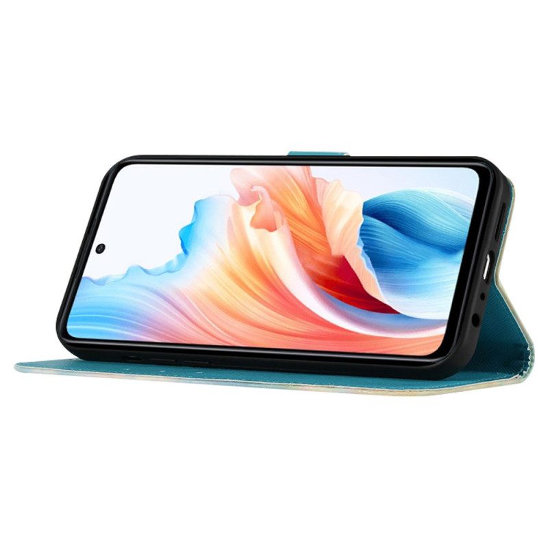 Δερματινη Θηκη Oppo Reno 11 Pro 5g Γκρίζα Κουκουβάγια