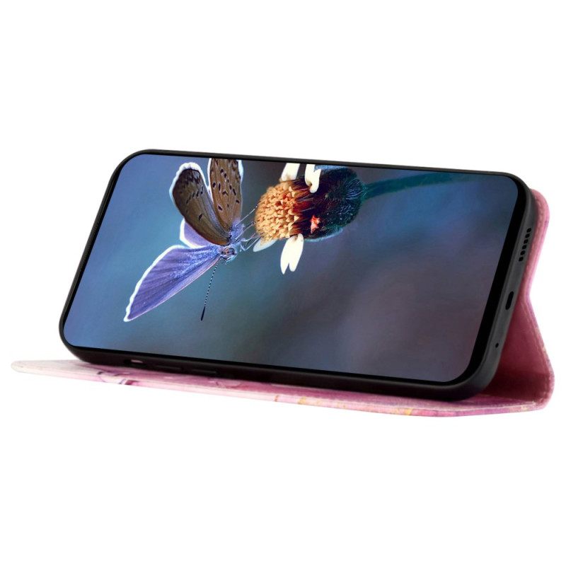 Δερματινη Θηκη Oppo Reno 11 Pro 5g Μαρμάρινο Σχέδιο Με Ιμάντα Ώμου