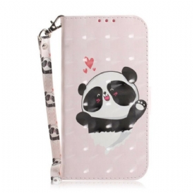 Κάλυμμα Samsung Galaxy A21s με κορδονι Panda Love With Lanyard