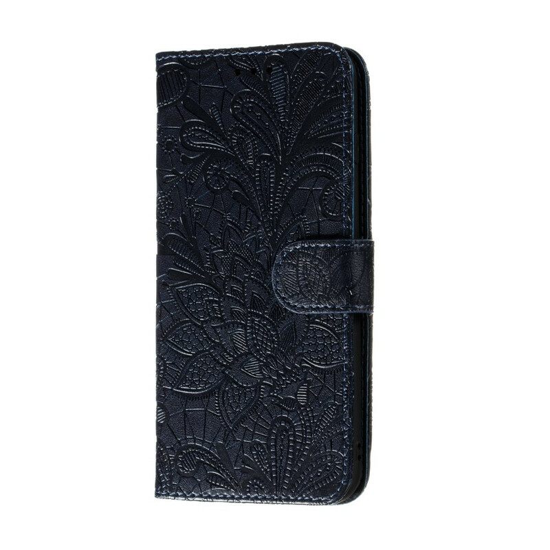 Κάλυμμα Samsung Galaxy A21s με κορδονι Strap Tribal Flowers