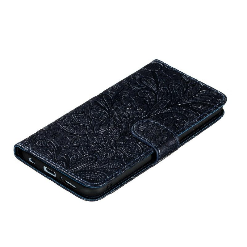 Κάλυμμα Samsung Galaxy A21s με κορδονι Strap Tribal Flowers