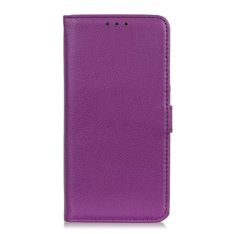 Κάλυμμα Samsung Galaxy A21s Μονό Litchi Faux Leather