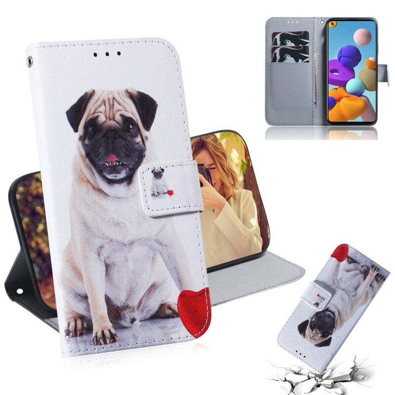 Κάλυμμα Samsung Galaxy A21s Pug Dog